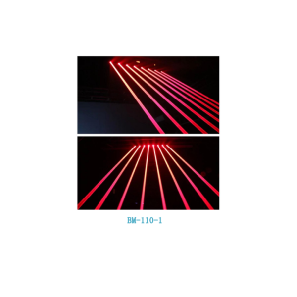 Eight eyes single red moving head laser light